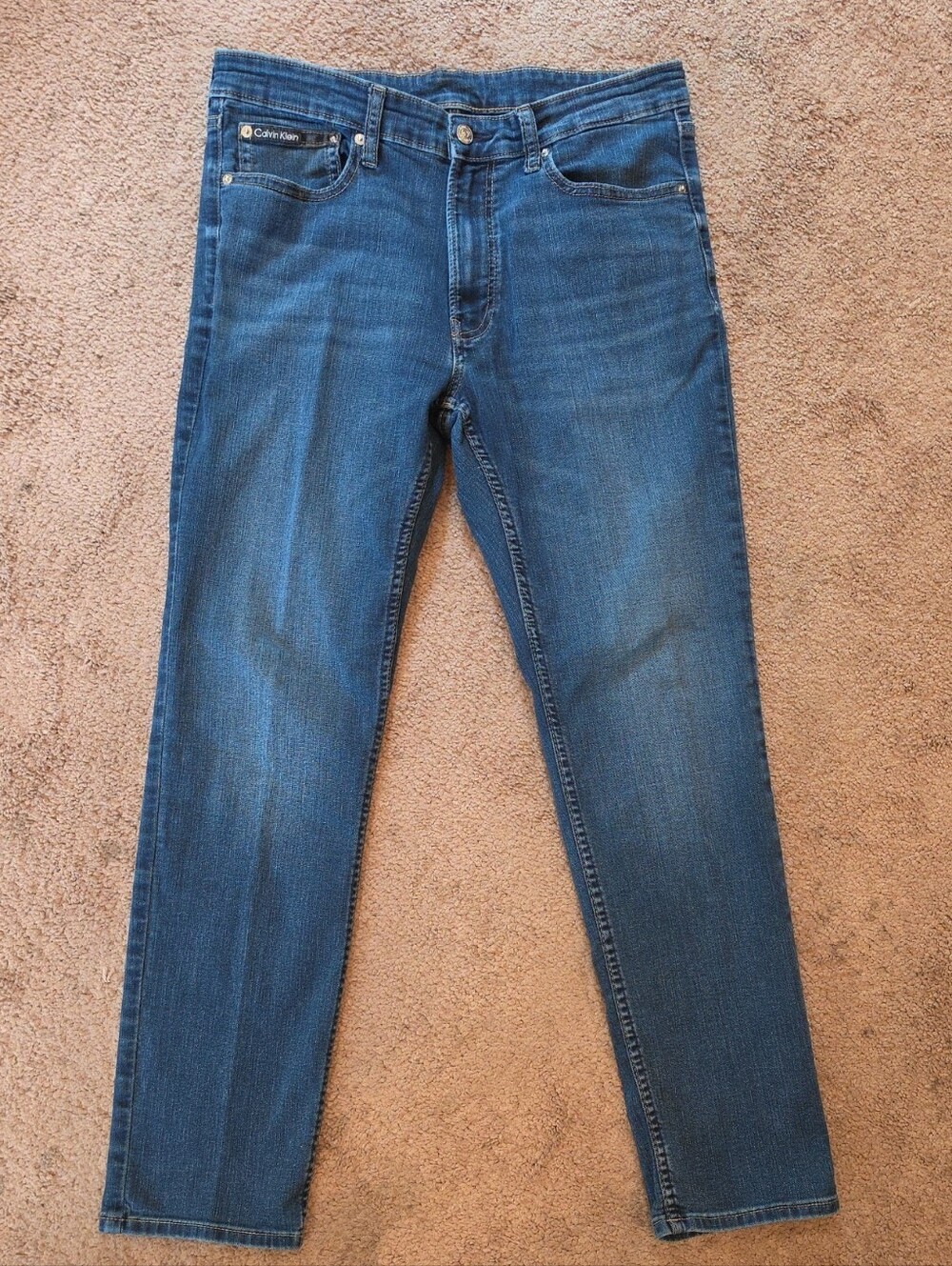 Calvin Klein Slim Jeans in Dark Blue Wash